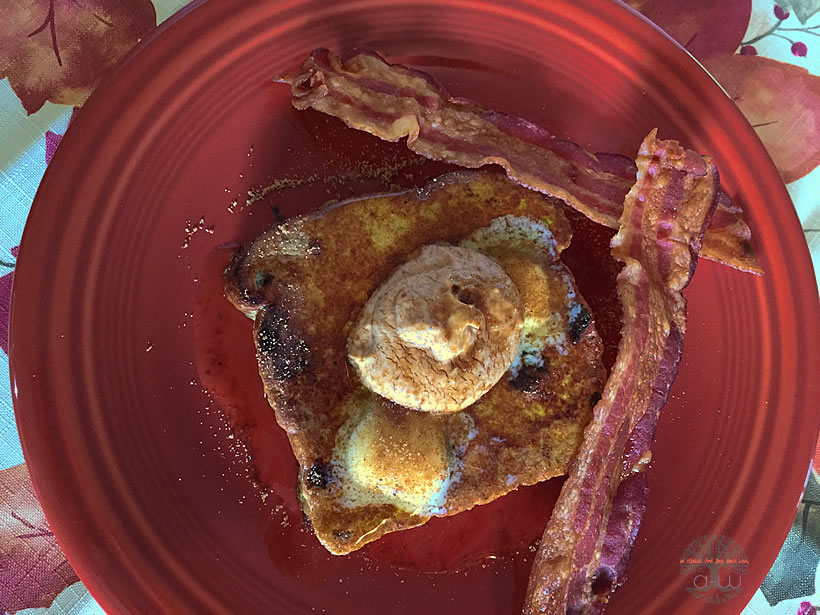 Pumpkin Cream Cheese Stuffed French Toast